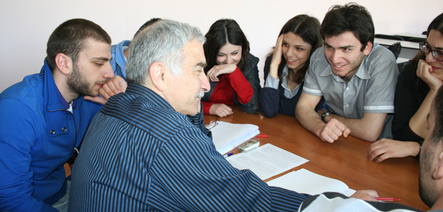 pendant le cours à la Filière